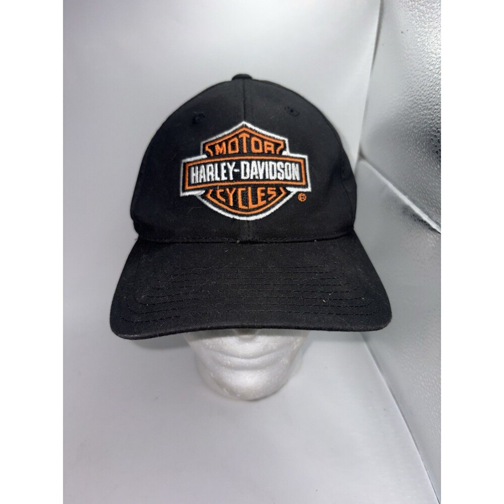 VINTAGE Harley-Davidson Motorcycles Hat Annco Black Snapback Cap Official 90s
